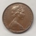 AUSTRALIA 1967 . TWO 2 CENTS COIN . FRILLED NECK LIZARD . UNCIRCULATED